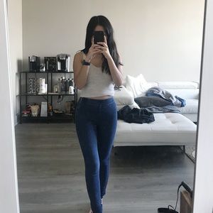 High waisted jeggings